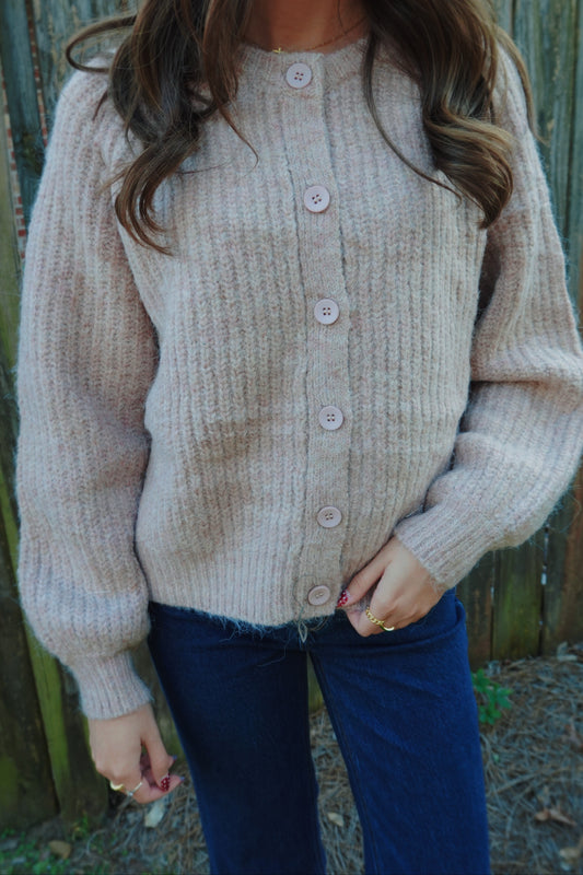 Dusty Rose Cardigan