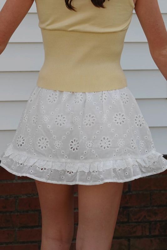 Petal Lace Mini Skort