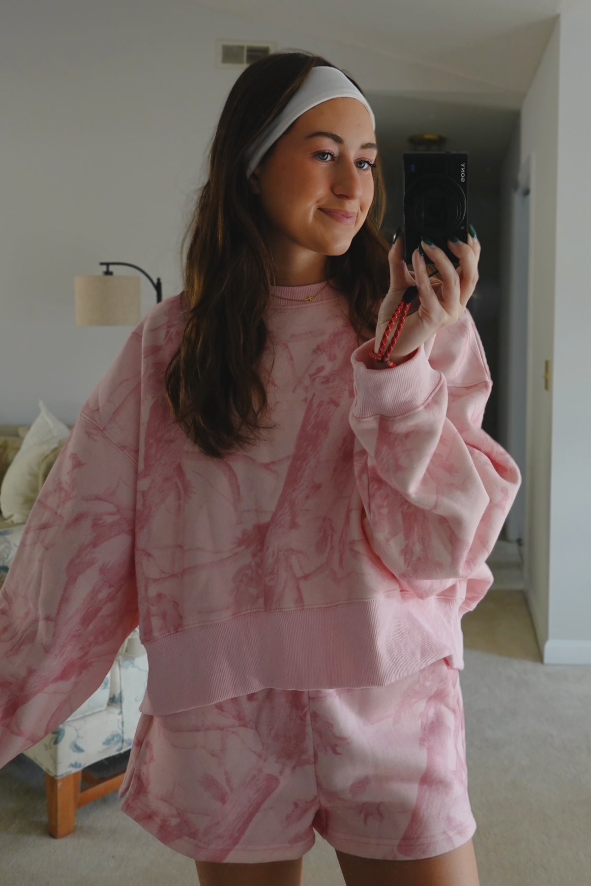 Blush Camo Crewneck Set