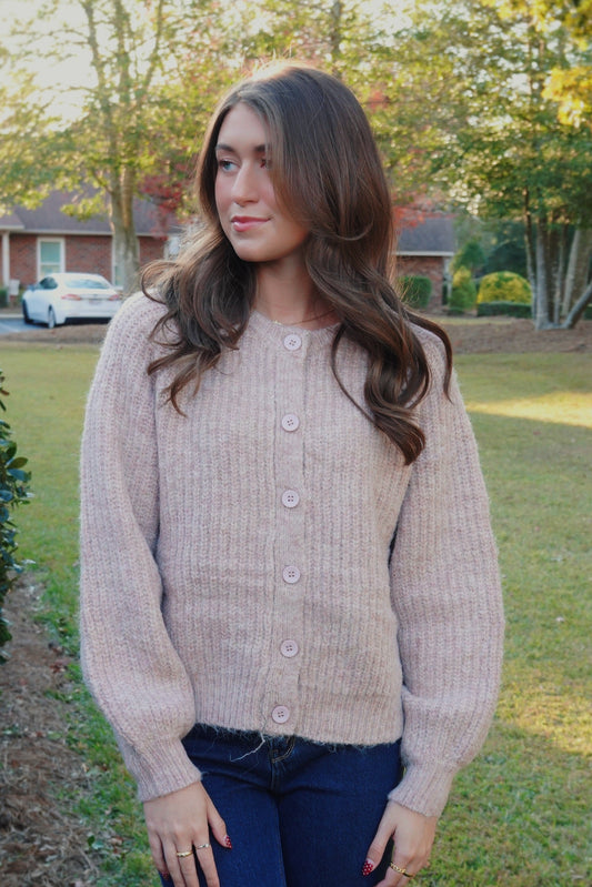 Dusty Rose Cardigan