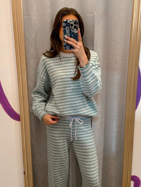 Mint Stripe Set