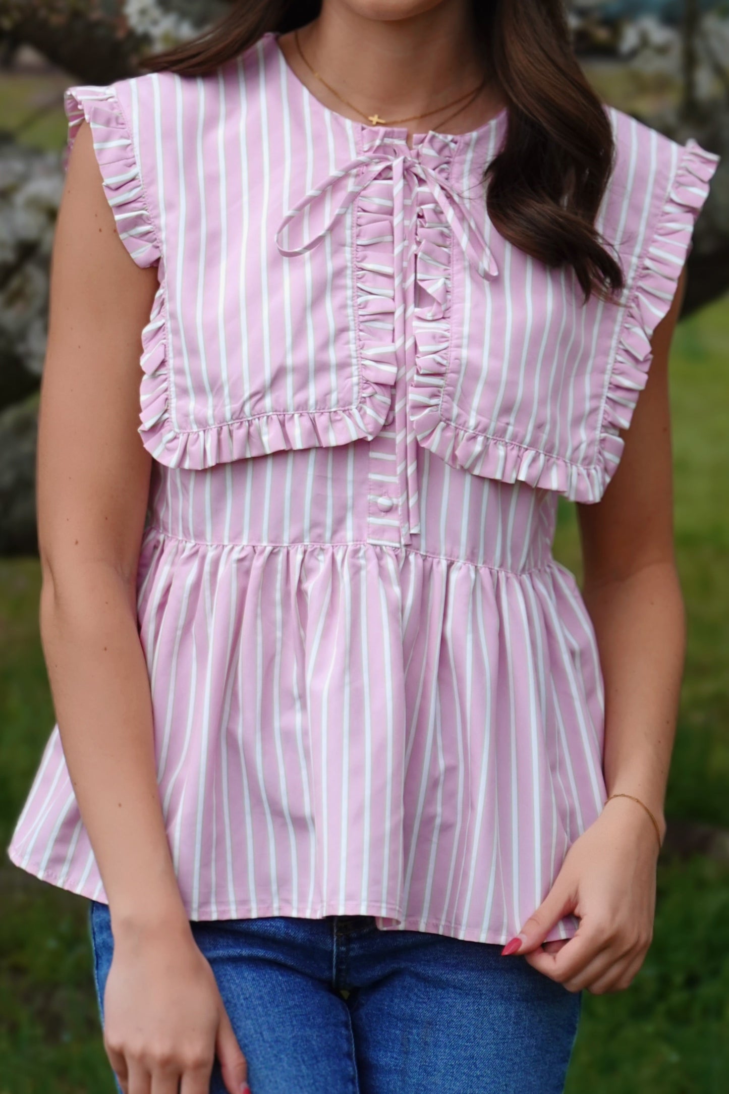 Blush Stripe Blouse