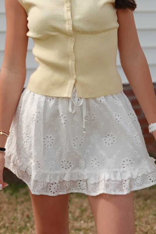 Petal Lace Mini Skort