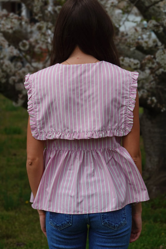 Blush Stripe Blouse