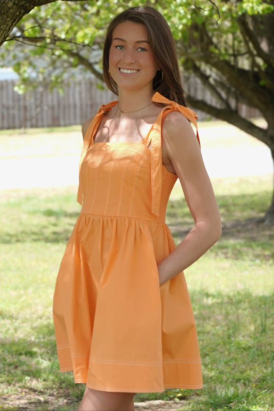 Sweet Peach Mini Dress